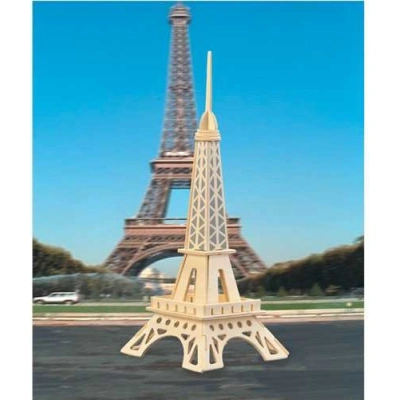 Woodcraft construction kit Dřevěné 3D puzzle Eiffelova věž I