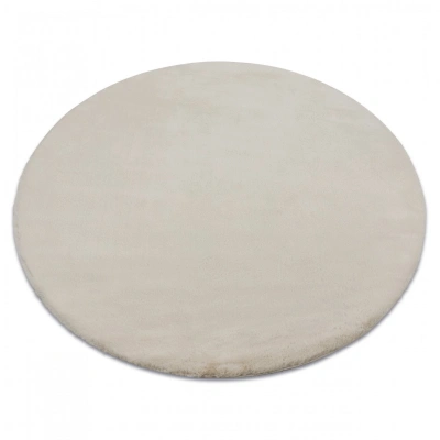 Dywany Lusczow Kulatý koberec BUNNY šedý, velikost kruh 80